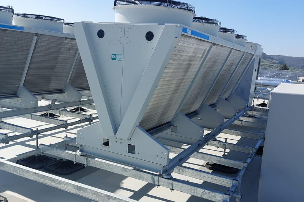 Un châssis innovant pour unités HVAC qui laisse la toiture intacte 2