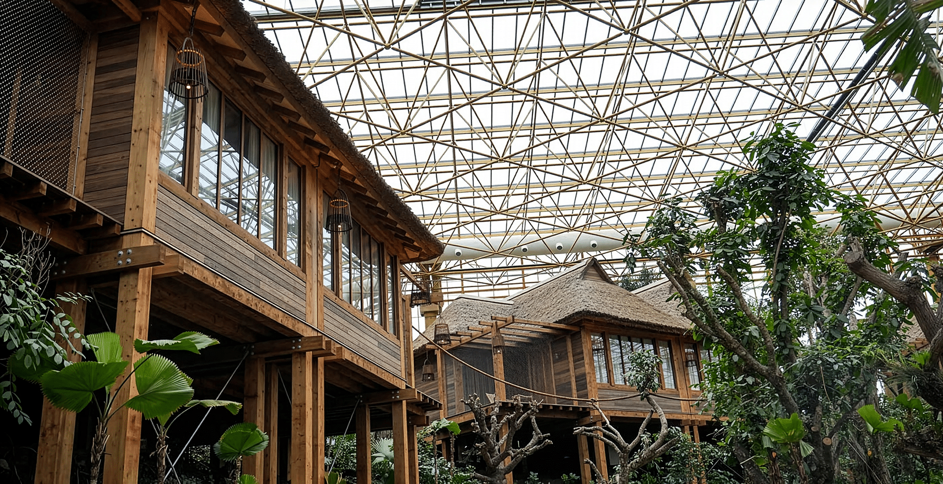 Des gaines textiles garantissent une distribution optimale de l’air dans la nouvelle serre tropicale de Pairi Daiza 1